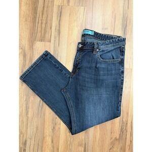 Rock & Roll Denim Revolver Straight Jeans Men 40x30 Dark Wash Stretch